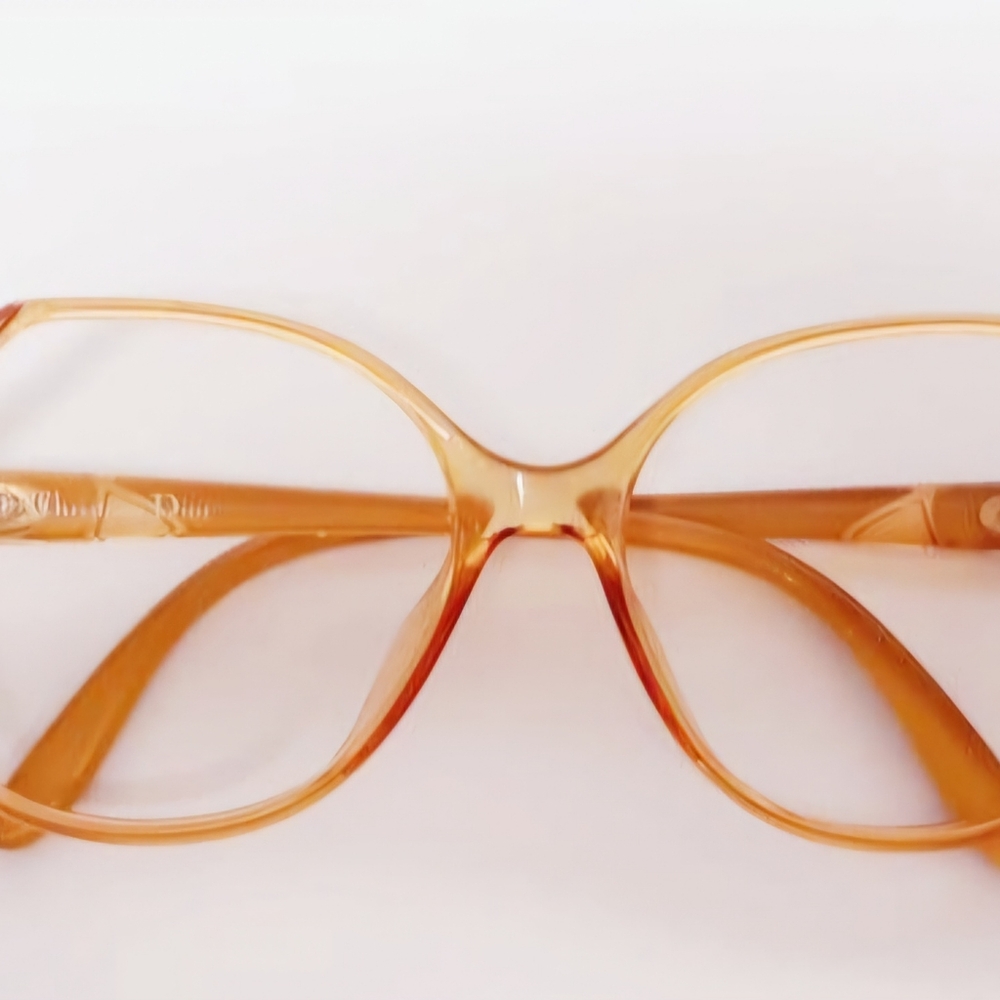 Christian Dior Optyl vintage 80's Frame RARE Amber made in Germany.